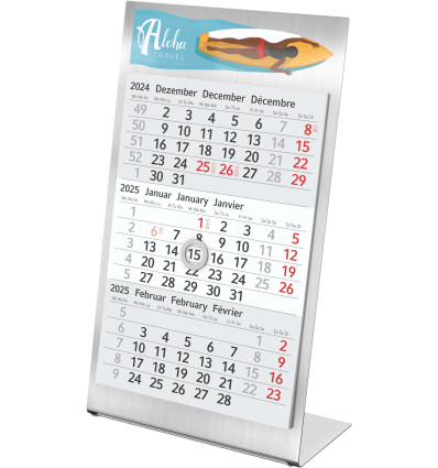 Metall-Magnet-Kalender (1 Stück)